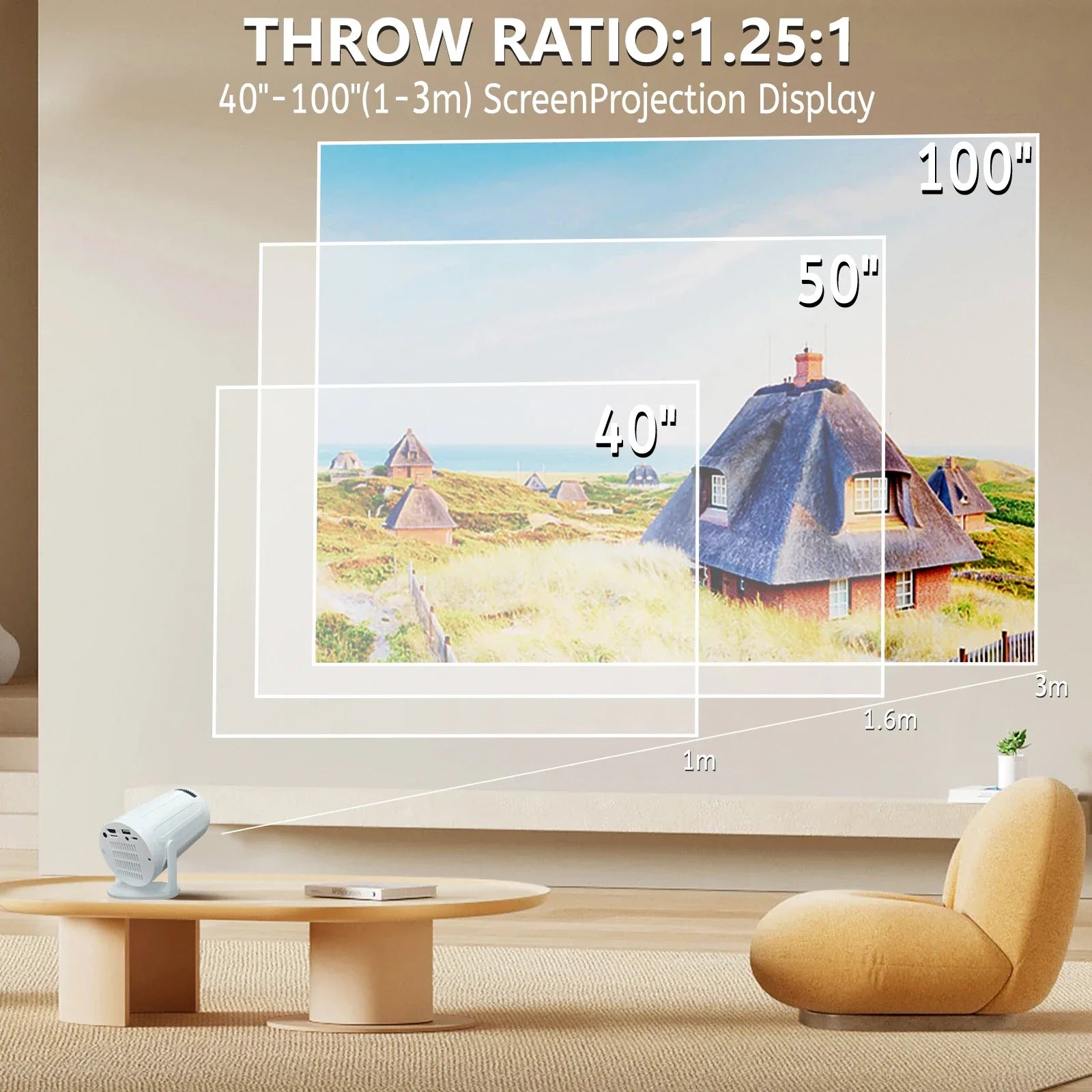 LED Mini HD Portable Projector